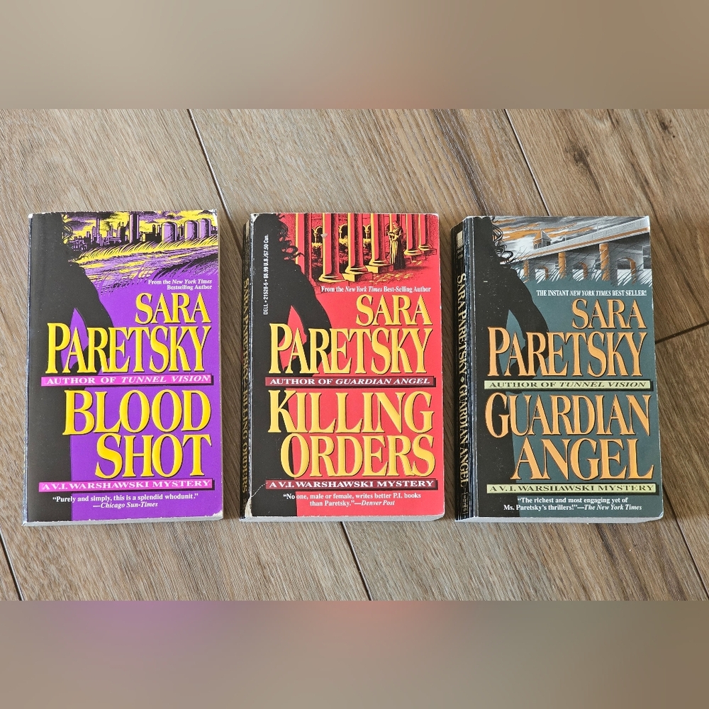 Sara Paretsky Pb Lot 3 V.I Warshawski Stories Blood Shot Killing Orders Guardian